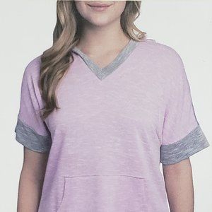 Champion Womens Short Sleeve V-Neck hoodie